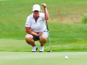 Mary Ann Hayward lines up a putt during the 2012 Ontario Senior Ladies Golf Championship at Twenty Valley Golf Club in Vineland, Ont., last August. Hayward will play in the Cataraqui Field Day Friday. (QMI Agency file photo)