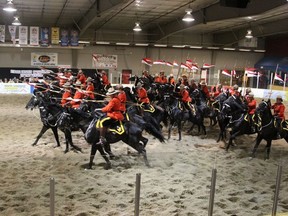 One of the highlights of the RCMP Musical Ride is the charge near the end.