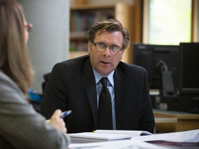 Canadian Rockies Public Schools superintendent Chris MacPhee speaks during a budget presentation on May 29. CRPS board trustees unanimously voted to pass a deficit budget for the 2013-2014 year.