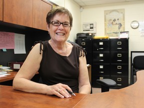 Carol Vipond is retiring in June after 31 years as the secretary at Paris Central Elementary School. MICHAEL PEELING/The Paris Star/QMI Agency