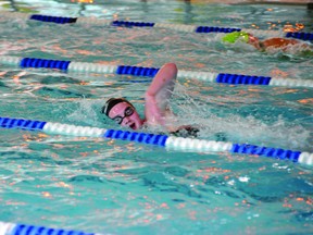 Jenna Malone works on her freestyle at the YMCA of Brockville and Area in this June 6 file photo.