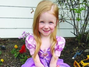 Five-year-old Jannea Secrist will be cutting of her hair to raise money for cancer research at this year’s Relay For Life event.

Photo by Aaron Taylor/QMI Agency/Fort Saskatchewan Record