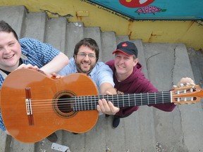 Allan J. Yzereef, Keenan Comartin and Matthew Gould, the Sudbury Guitar Trio and are the artistic directors and producers of Guitars Alive which takes place this weekend in Sudbury.
GINO DONATO/THE SUDBURY STAR