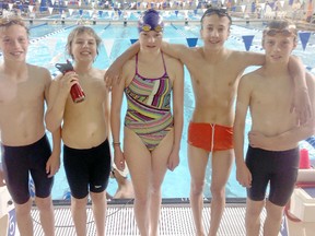 Submitted photo
From left: Isaac Jarvis, 13, Alexander Grant, 12, Melissa Dingle, 13, Rafik Jiwa, 12, and Ryan Jarvis, 13.