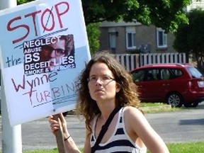 Esther Wrightman of Middlesex Lambton Wind Concerns is facing a lawsuit by wind developer NextEra. (QMI Agency files)