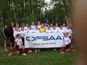 St. Thomas Aquinas Saints girls soccer team at 2013 OFSAA Girls A Soccer championships.
URSALA WEHNER/Handout photo