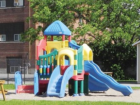A playground area outside the Heart of the Family Centre.
Staff photo/KATHRYN BURNHAM