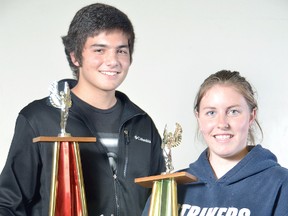 Ben Stern and Ali Graver are Stratford Central's athletes of the year. (SCOTT WISHART, The Beacon Herald)