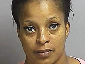Latisha James, 39, has been charged with battery. ( Police handout)