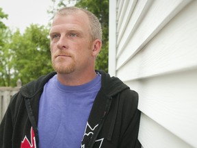 Rodney Stafford, father of murder victim Victoria 'Tori' Stafford, stands outside his apartment in Woodstock.  CRAIG GLOVER The London Free Press / QMI AGENCY