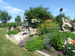 This yard, the property of Dianne and Tom Johansson, was a 2012 winner in the Lac Ste. Anne County Beautification Contest.
