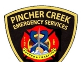 Pincher Creek fire crest
