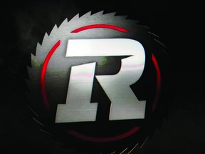 The new logo for the Ottawa RedBlacks CFL team during the official launch and team announcement at the Ernst and Young Centre Saturday, June 8, 2013. (DARREN BROWN QMI Agency)