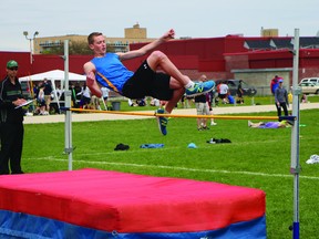 Westpark’s Brett Foley competes at the Winnipeg Christian Schools Meet. (Submitted photo)