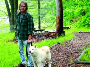 Forestry ecologist Oliver Reichl and his dog, Chance, have had several encounters with deer ticks around his home near Mallorytown Landing, or while at work in the outdoors among the Thousand Islands. (SUBMITTED PHOTO)
