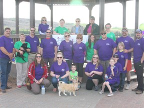Michaela Hiebert/R-G
Participants from around the region gathered for Peace Riverís second annual Walk for ALS last Thursday (June 6) to support those affected by the neurodegenerative disease.