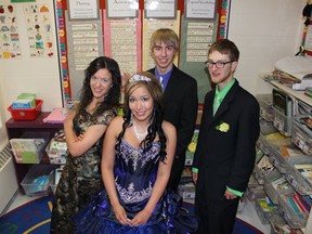 The Star City Gruating Class of 2013 (L to R) Leah Labossiere, Sarah Cote, Isaac Bishop and Davd Walker.