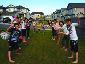 Japanese homestay students enjoy time with host families