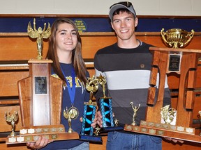 Jenna Baptie and Jordan Burtt were named the Senior Girl and Senior Boy Athlete of the Year last week during Norwood District High School's 2012 Athletic Year-end Celebration.