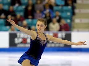 Maitland's Alaine Chartrand, 17, is one of five nominees for the local Sportsperson of the Year. The winner will be voted on at tonight's Brockville and Area Sports Hall of Fame banquet at C.J.'s Dining Hall. (ERICA ARMSTRONG/Skate Canada)