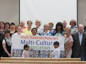 Mayor Gale Katchur, along with the Fort Saskatchewan Multi-Cultural Association proclaimed June 27 as Multiculturalism Day. Photo by Aaron Taylor.