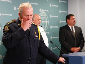 Toronto Police Chief Bill Blair at Toronto Police headquarters on June 13, 2013. (Chris Doucette/Toronto Sun)