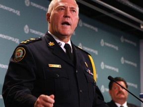 Toronto Police Chief Bill Blair at headquarters on June 13, 2013. (Chris Doucette/Toronto Sun)
