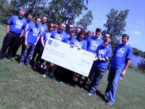 RBC's Blue Water Project donated $5,000 to the Oxford County Trails Committee on Friday. The donation will go toward upgrades to a portion of Hall's Creek in Ingersoll.  (CODI WILSON/ Sentinel-Review)