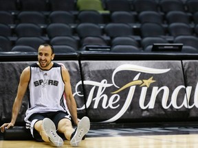 The Spurs’ Manu Ginobili scored just five points in Game 4, missing four-of-five shots. (Reuters)