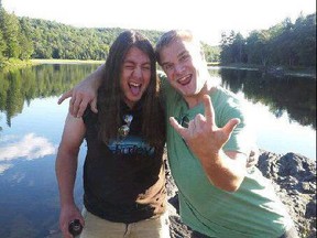 Brodie Armstrong (left) was murdered on Wednesday, June 12, 2013. He is seen here with his best friend Tyler McIntyre(Photo: Facebook)