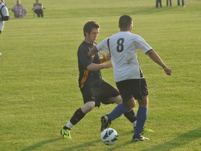 Action from a Portage United game earlier this season