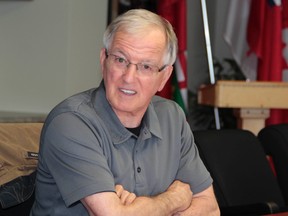 Timmins City Clerk Jack Watson has been honoured with a special award by the Association of Municipal Managers, Clerks and Treasurers of Ontario. Timmins Times LOCAL NEWS photo by Len Gillis ©