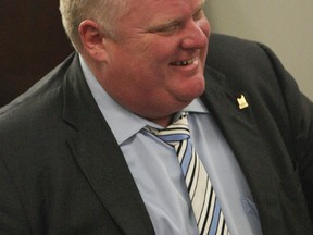 Toronto Mayor Rob Ford at City Hall Monday, June 17, 2013. (DAVE THOMAS/Toronto Sun)