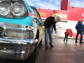 John Welton shined his 1958 Ford Fairlane on Main Street on Friday, June 14 just before Main Street was re-opened as the 24th Annual Melfort Show N’ Shine was adjusted due to weather circumstances.