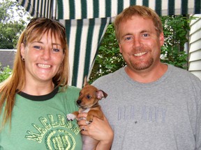 Angela Harkley and Brad Warwick are pictured here in August 2006, one month before she was killed. Warwick pleaded guilty to manslaughter and has parole hearing on Wednesday.
CONTRIBUTED/ THE CHATHAM DAILY NEWS/ QMI AGENCY