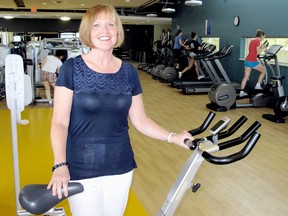 Martha Baker, 53, who has taught exercise classes at the Chatham-Kent YMCA for more than 30 year, says Baby Boomers, who exercise regularly have more energy and often look younger. Photo taken Monday, June 17, 2013, in Chatham, ON.
ELLWOOD SHREVE/ THE CHATHAM DAILY NEWS/ QMI AGENCY