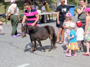 Blayr Legir and her horse Mia were a hit amoungst the young children.
Photo by JESSICA BROUSSEAU/THE STANDARD