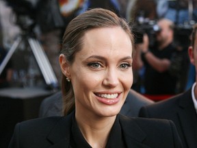 Angelina Jolie attends the 'World War Z' premiere at the UGC cinema in Paris, France, June 3, 2013. (WENN.com)