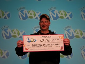 Dennis Vince won big on Lotto Max on April 5, 2013.