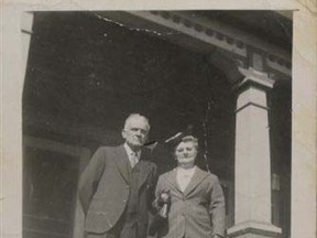 Ulderic Cote, left, and Alexina Laroche moved to Cornwall in the late 1930s. Laroche died in 1946, at age 58.
Submitted photo