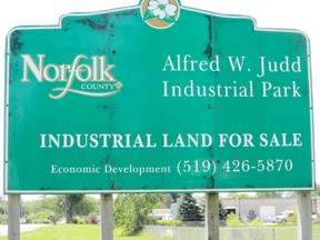 MONTE SONNENBERG Simcoe Reformer
Norfolk County agreed to sell four acres of land in the Alfred Judd Industrial Park in Simcoe this week to a numbered company. The price was $100,000.