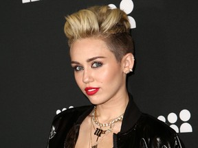 Miley Cyrus attends the Myspace Event at the El Rey Theatre in Los Angeles, Ca., June 13, 2013. (Bridow/WENN.com)
