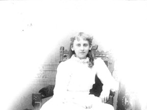 Dorothy Bezanson is seen in this image from 1895 when she was still Dorothy Robillard. The first wife of Ancel Bezanson, Dorothy died after childbirth in 1908 at the age of 29. (South Peace Archives)