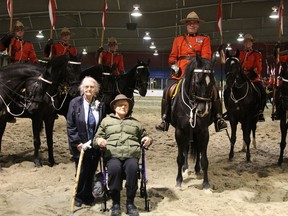 The day before Dr. Slater passed away he was able to enjoy the RCMP Musical Ride in Cochrane where he attended as a VIP guest.