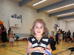 Murphy Jones, 3, was one of many kids who took part in the Teddy Bear Picnic and barbecue hosted by the Swanavon Neighbourhood Safety Team. (Supplied)