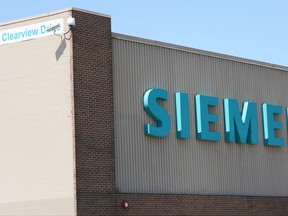 The 300 manufacturing jobs at Siemens in Tillsonburg (1 Clearview Drive), a wind turbine blade manufacturing facility, remain a vital part of Samsung C&T's renewable energy projects. CHRIS ABBOTT/TILLSONBURG NEWS/QMI AGENCY