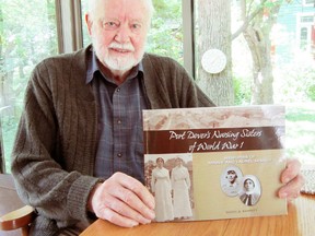 Norfolk author and historian Harry Barrett has been nominated for a Speaker’s Book Award for his book Port Dover’s Nursing Sisters of World War I: Memories of Minnie and Laurel Misner. (MONTE SONNENBERG/Simcoe Reformer file)