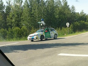 Southampton's Bernadette Zorzi snapped this photo of the Google Street View car in Saugeen Shores after reading the story about it on kincardinenews.com