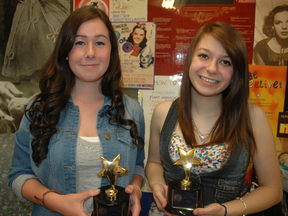 Brittany Marston (left) and Ana Walker (right) each won a Cappie Award. - Caitlin Kehoe, Reporter/Examiner