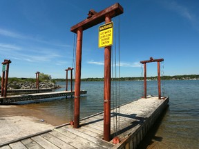 The Owen Sound's boat launch on the east side of the bay. (JAMES MASTERS The Sun Times)
